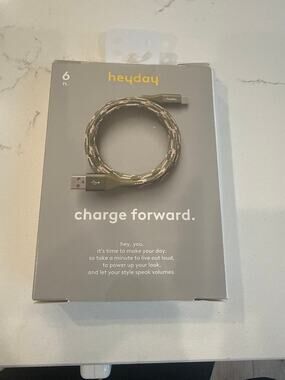 heyday charging cable 6’
